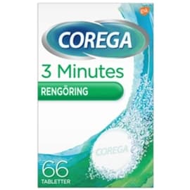 Corega Tabs 3 Minutes 66 tabletter