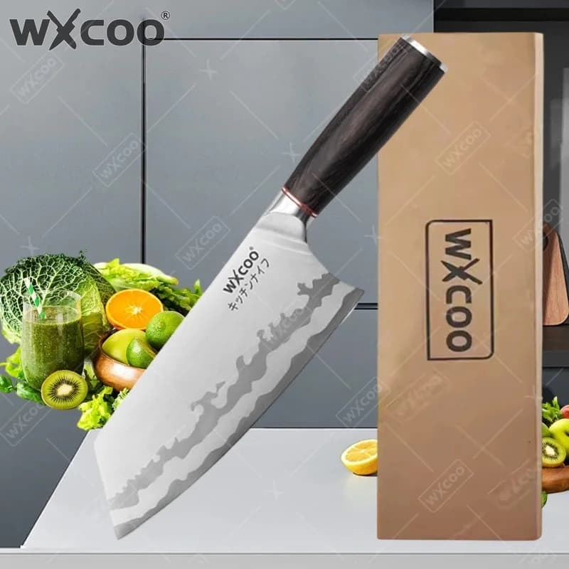 WXCOO Stainless Steel Kitchen Knife Perfect for Cooking Fish Slicing Butcher Knife Hand-Forged Fruit Knife Supplies