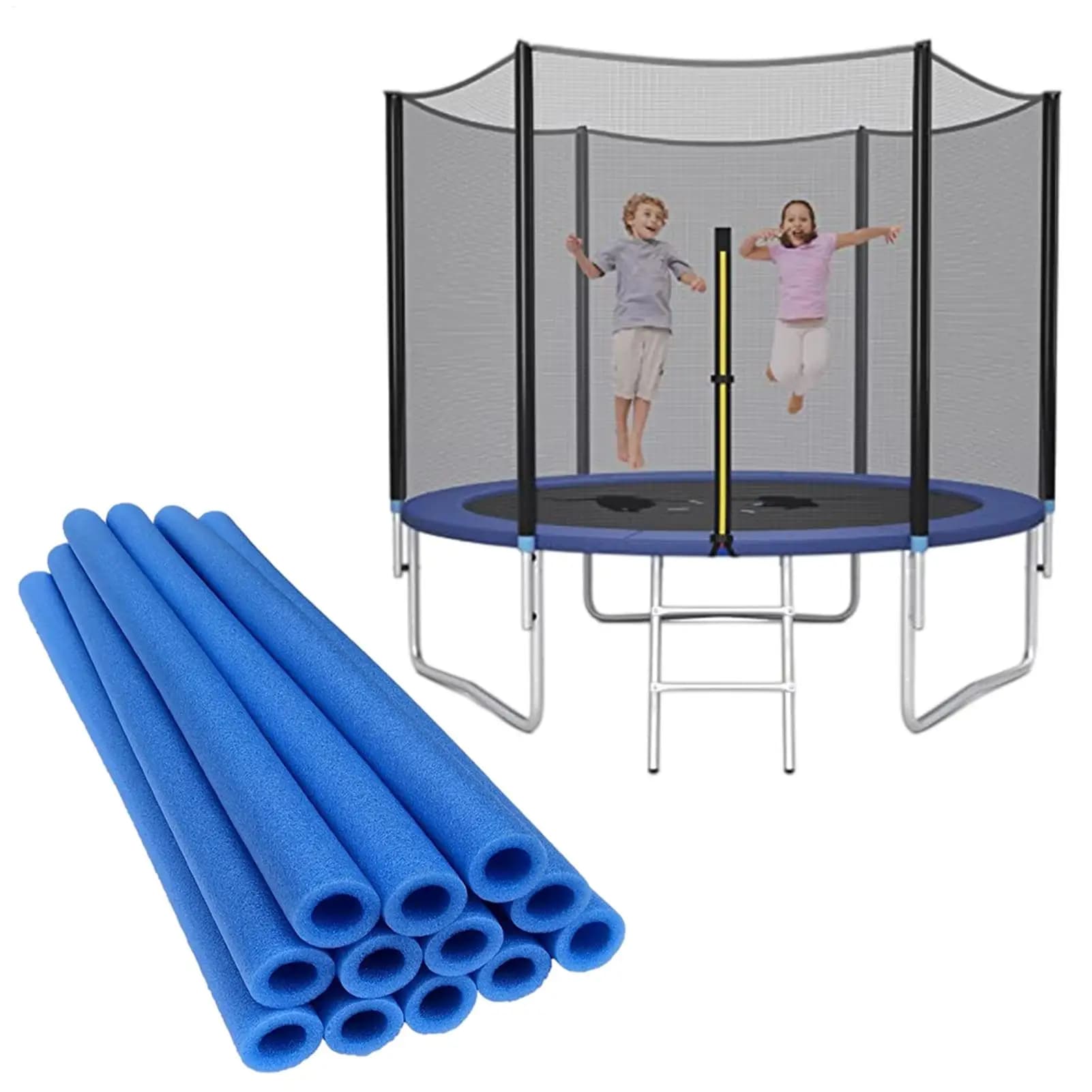 12PCS Trampoline Poles Cover Padding Foam Tubing 40CM Foamed Pipe Sponge Casing Protective Trampoline Pole Sleeves