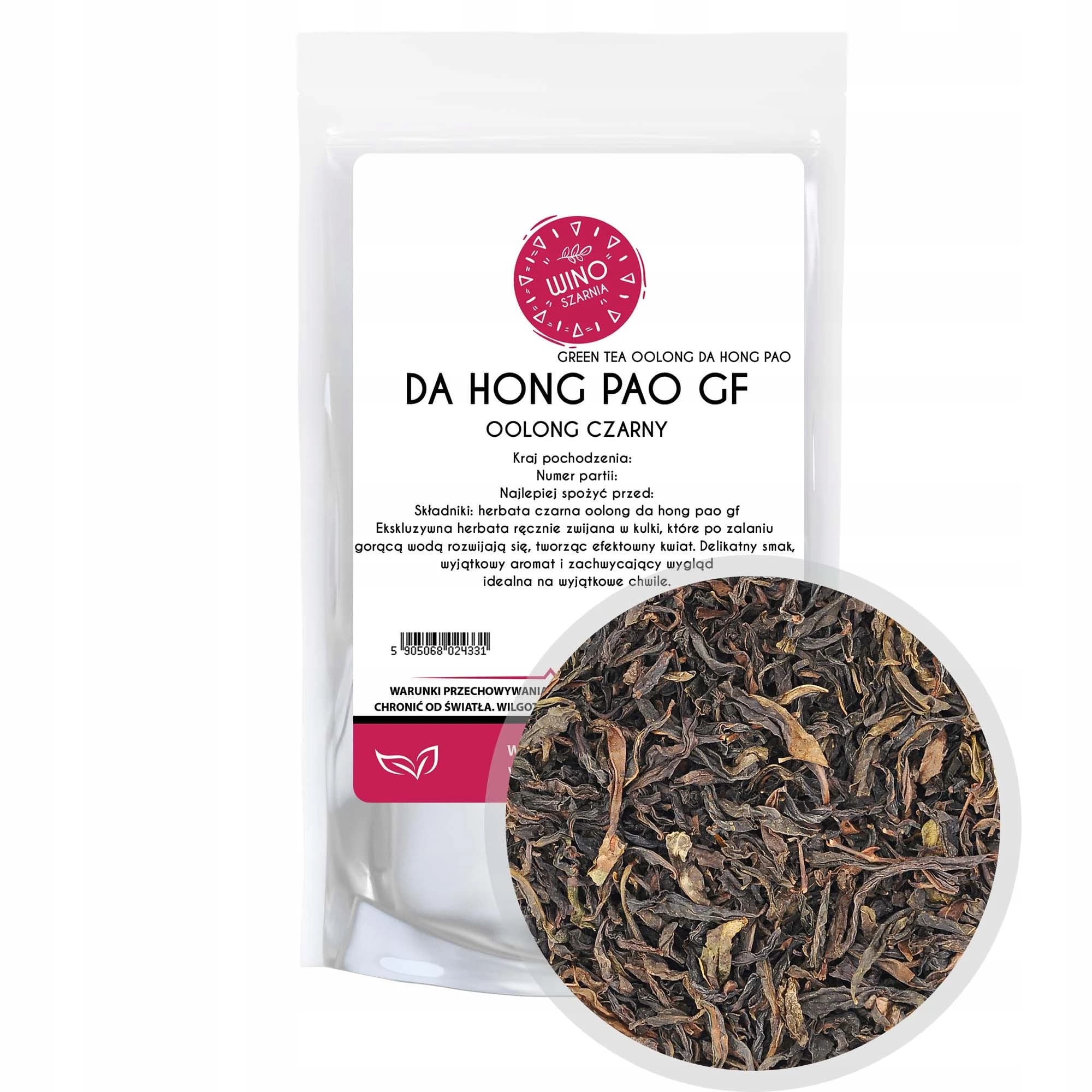 Tea black leaf Oolong Da Hong Pao GF - 100g