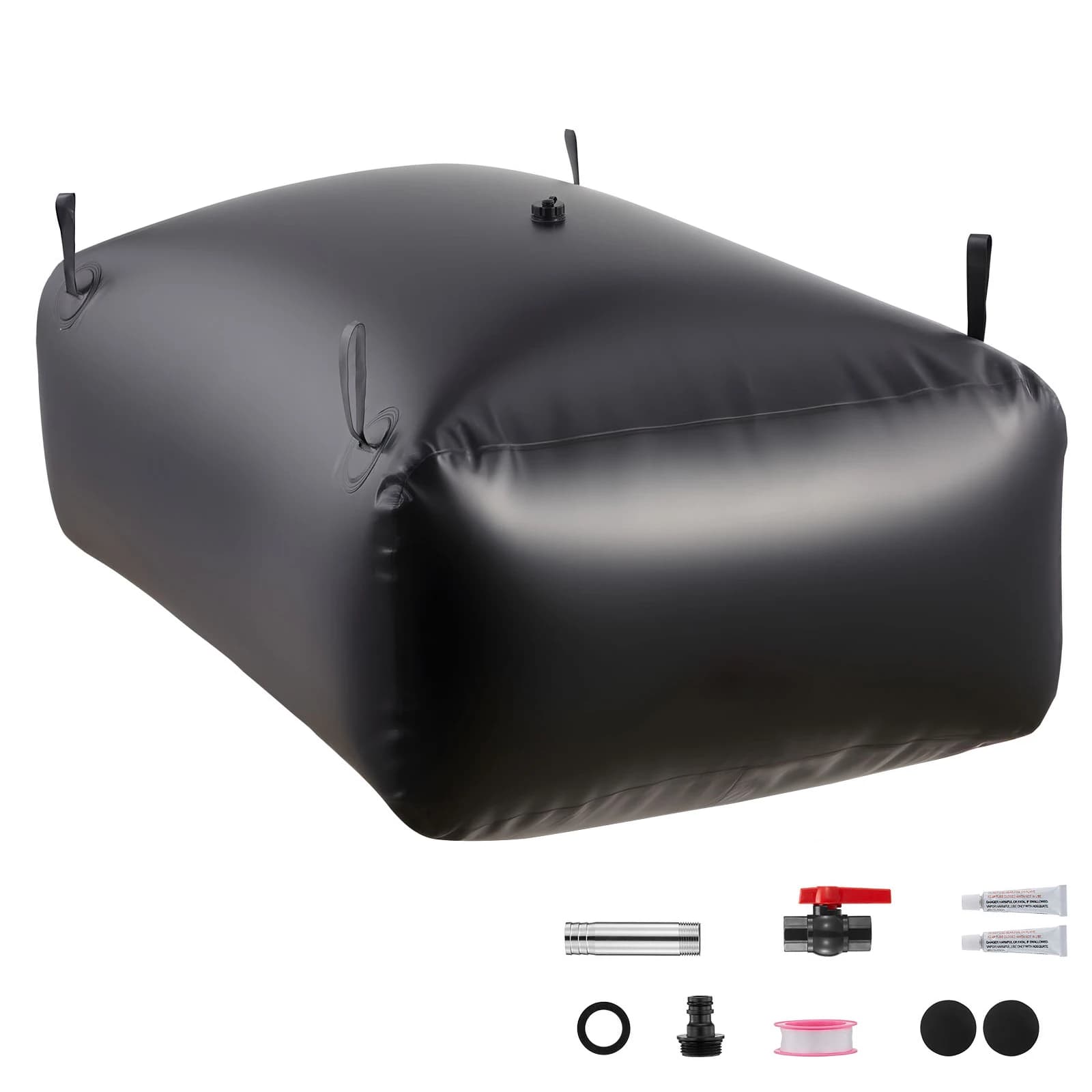 SucceBuy Water Storage Bladder Portable & Collapsible Soft Waters Container Leakproof & Tear-Resistant for Truck & Outdoor Use