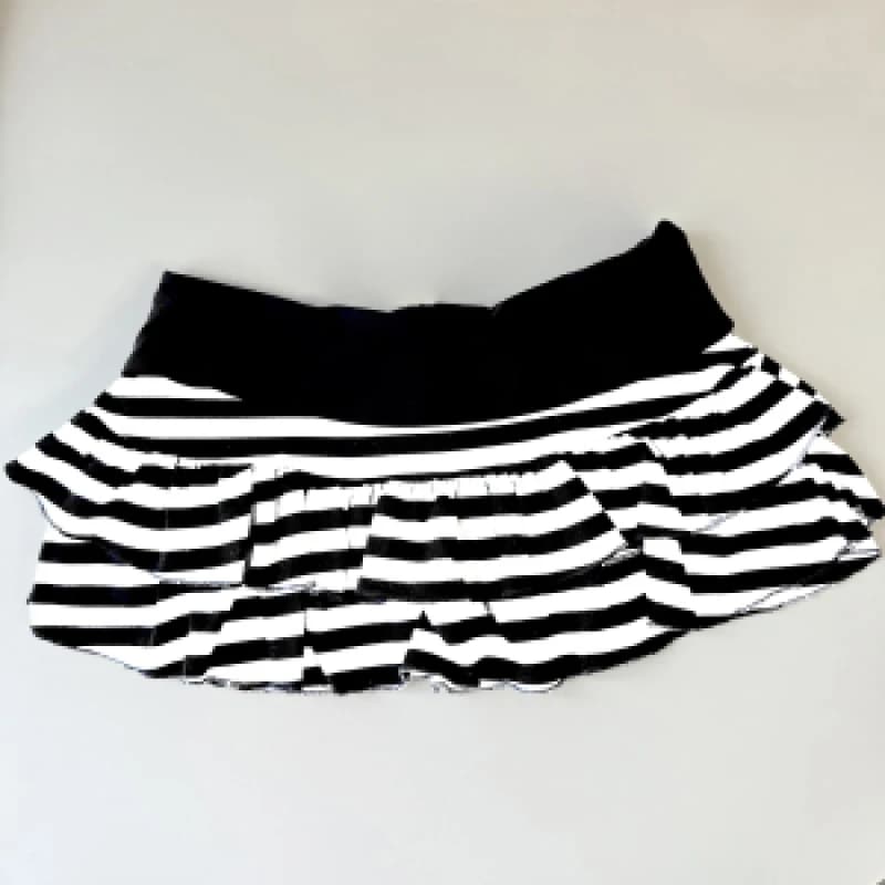 2026 New Women's Y2K Sexy Striped Color Block A-Line Mini Skirt Korean Japanese Streetwear Harajuku Niche Versatile Summer Skirt
