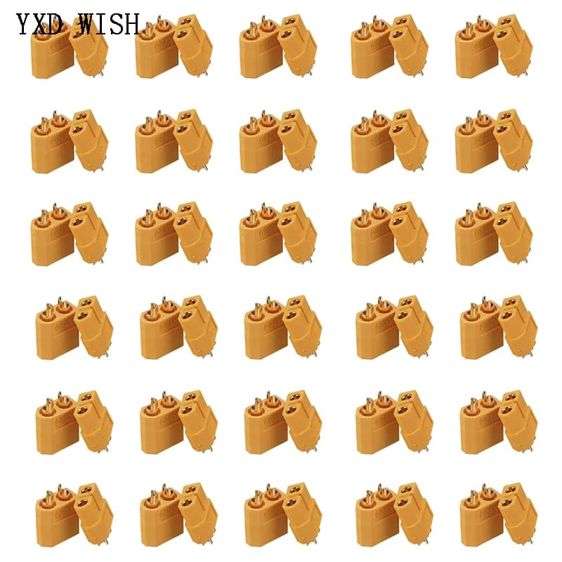 50Pair XT60 XT-60 Male Female Bullet Connectors Plugs T Plug For RC Lipo Battery Rc Drone Airplane Car Connector DIY Kit
