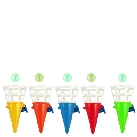Fun Toys Click & Catch Cones Party Game Assorted 7 cm  1 Pc