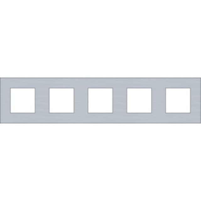 Niko Ramme 5-modul, pure, alu grey