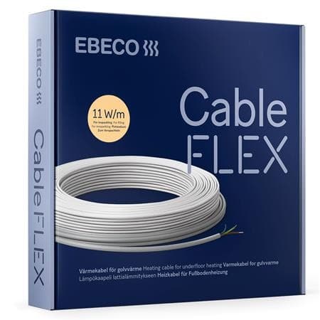 Ebeco Varmekabel 11w/m, 31m/330w