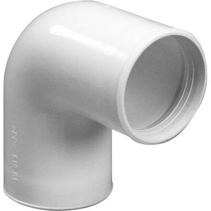 Purus Vinkel 90 grd indstik/indstik hvid 32 mm