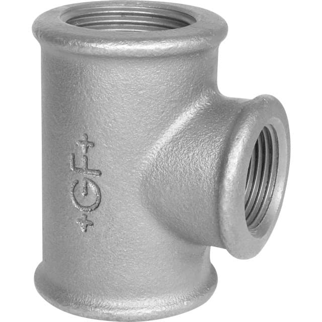 GF  t-stykke sort 2x1 1/2x2