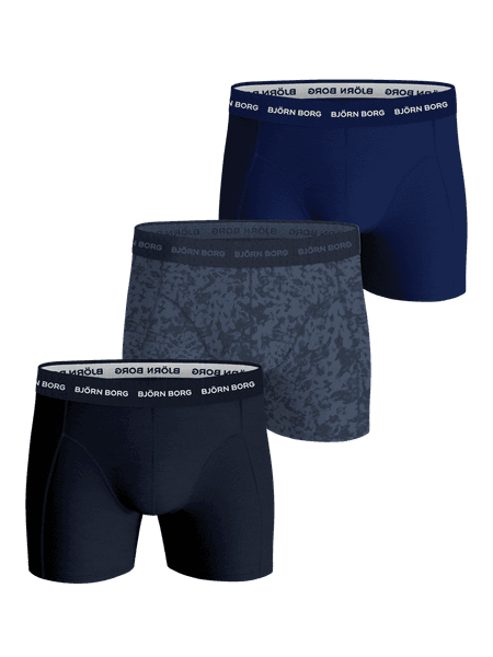Björn Borg Cotton Stretch Boxers 3-pack Blå, S