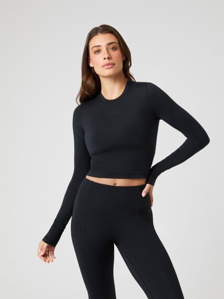 Björn Borg Studio Soft Cropped Longsleeve Sort, L