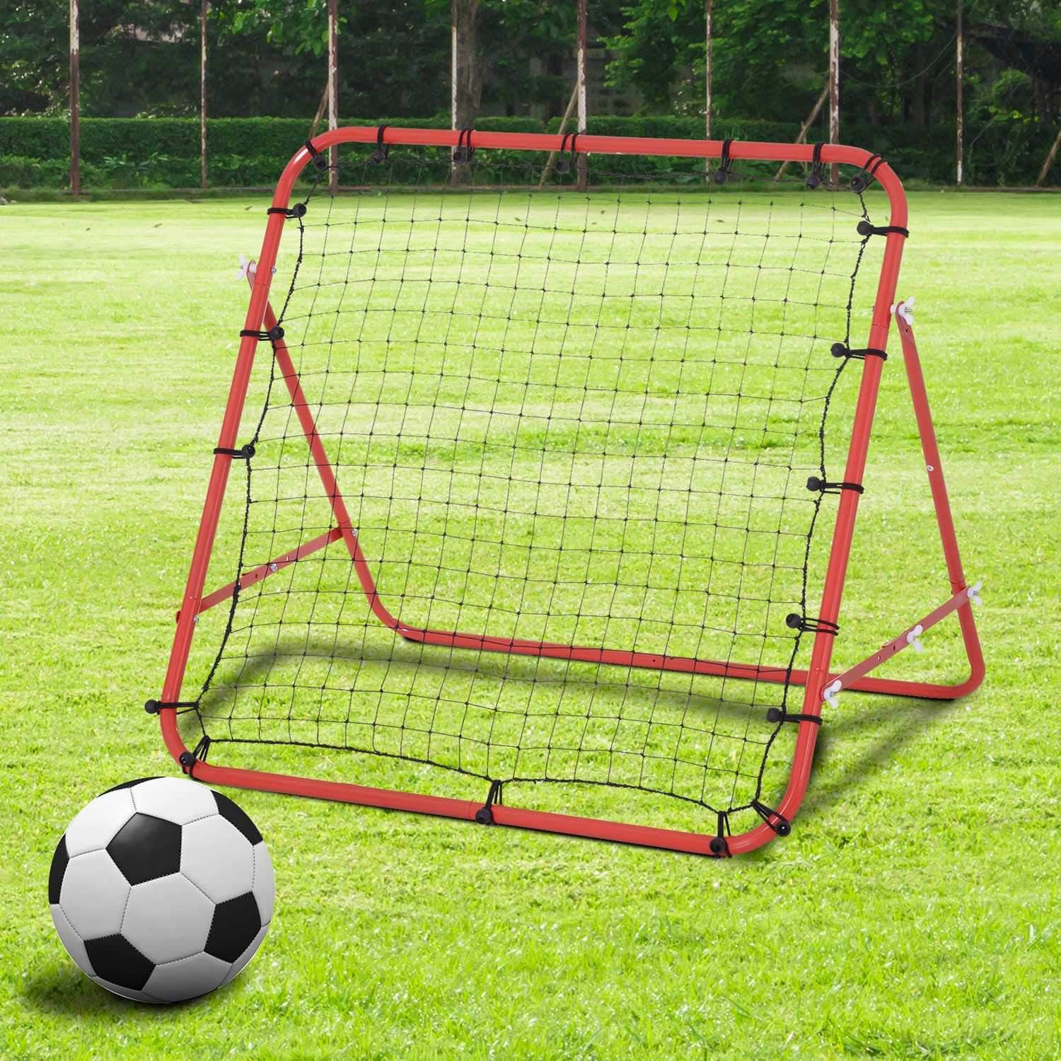 Justerbar Fodbold Rebounder Rød/Sort 96x80x96 cm view 2