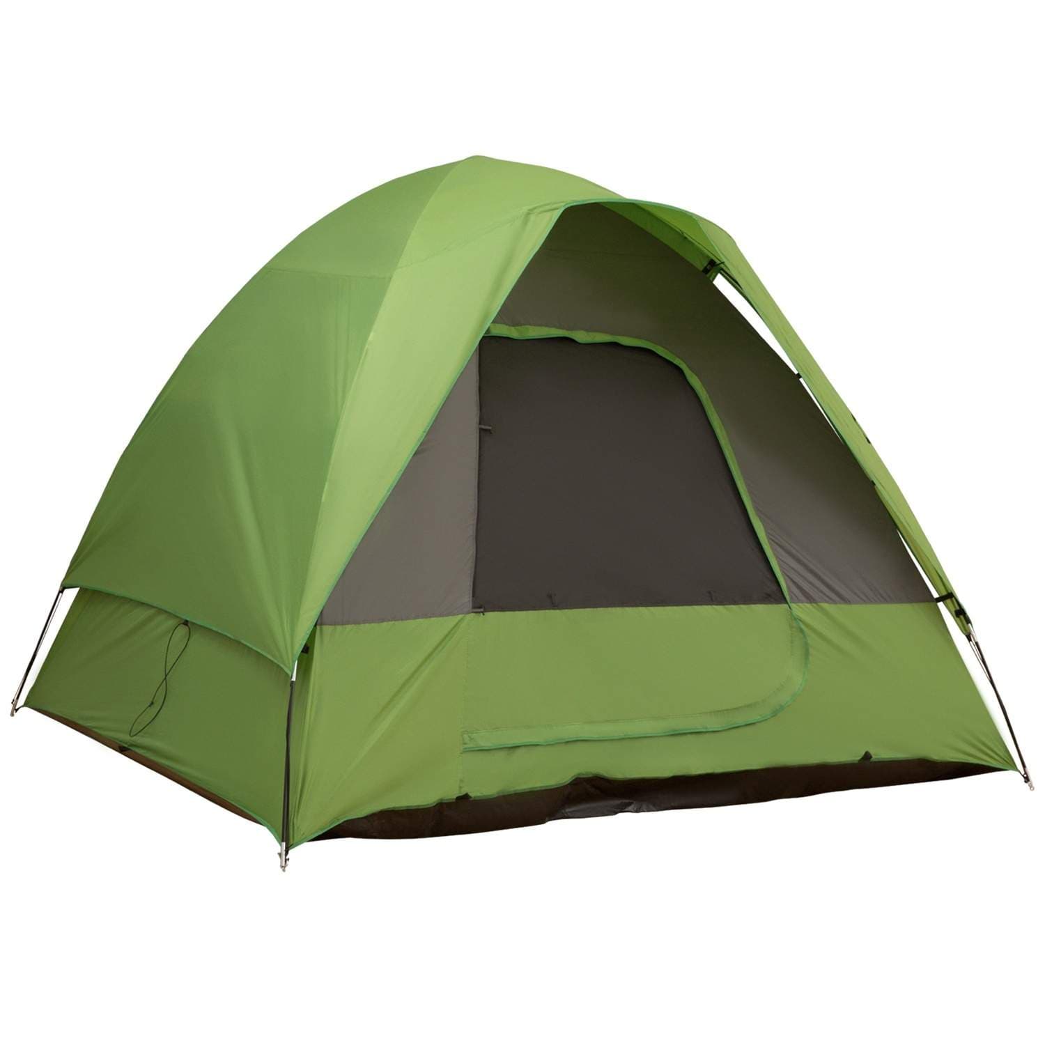 Grønt biltelt til 4-5 personer, glasfiber/polyester
