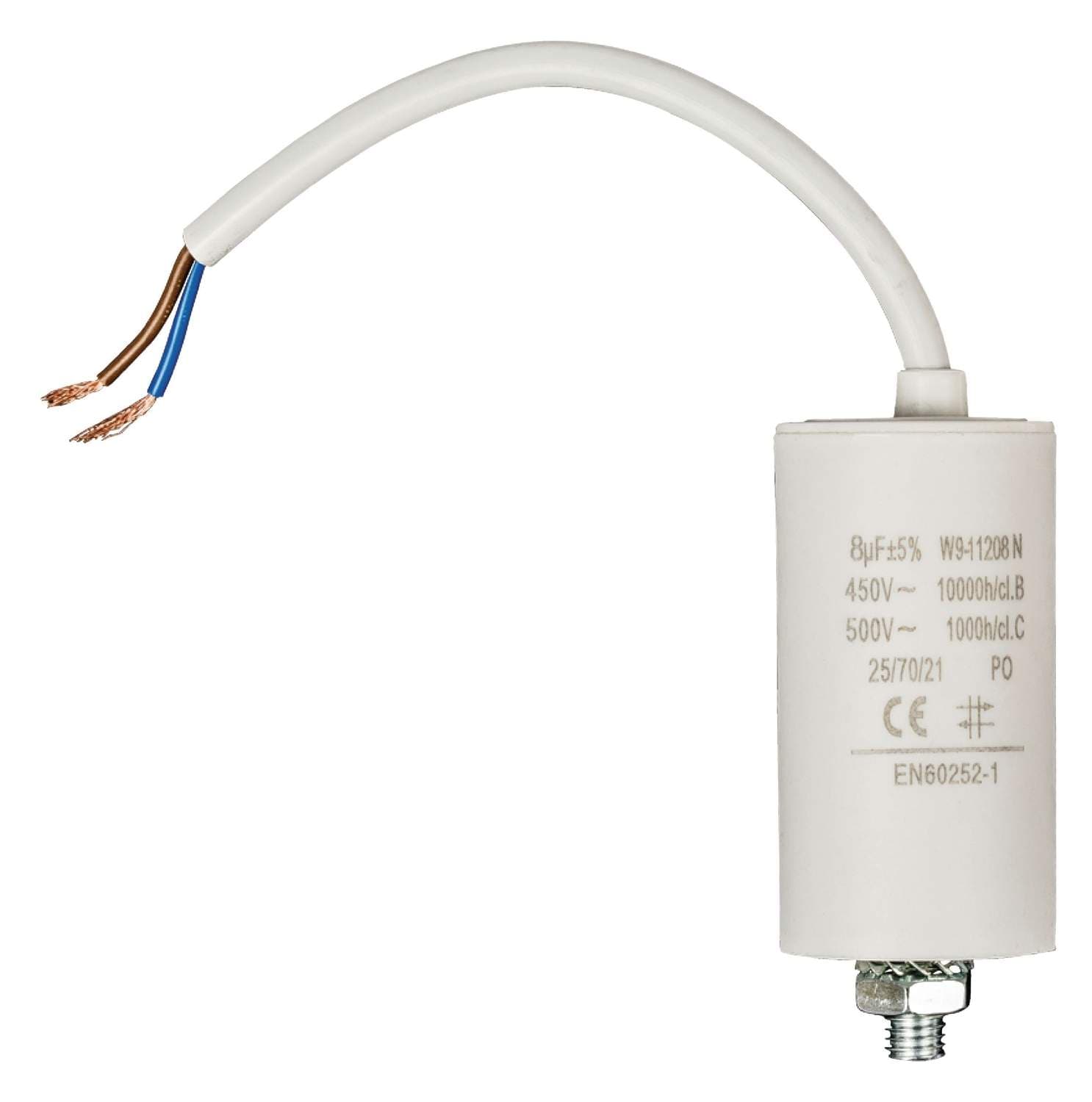Kondensator 450V + Kabel 8.0uf / 450 V + cable
