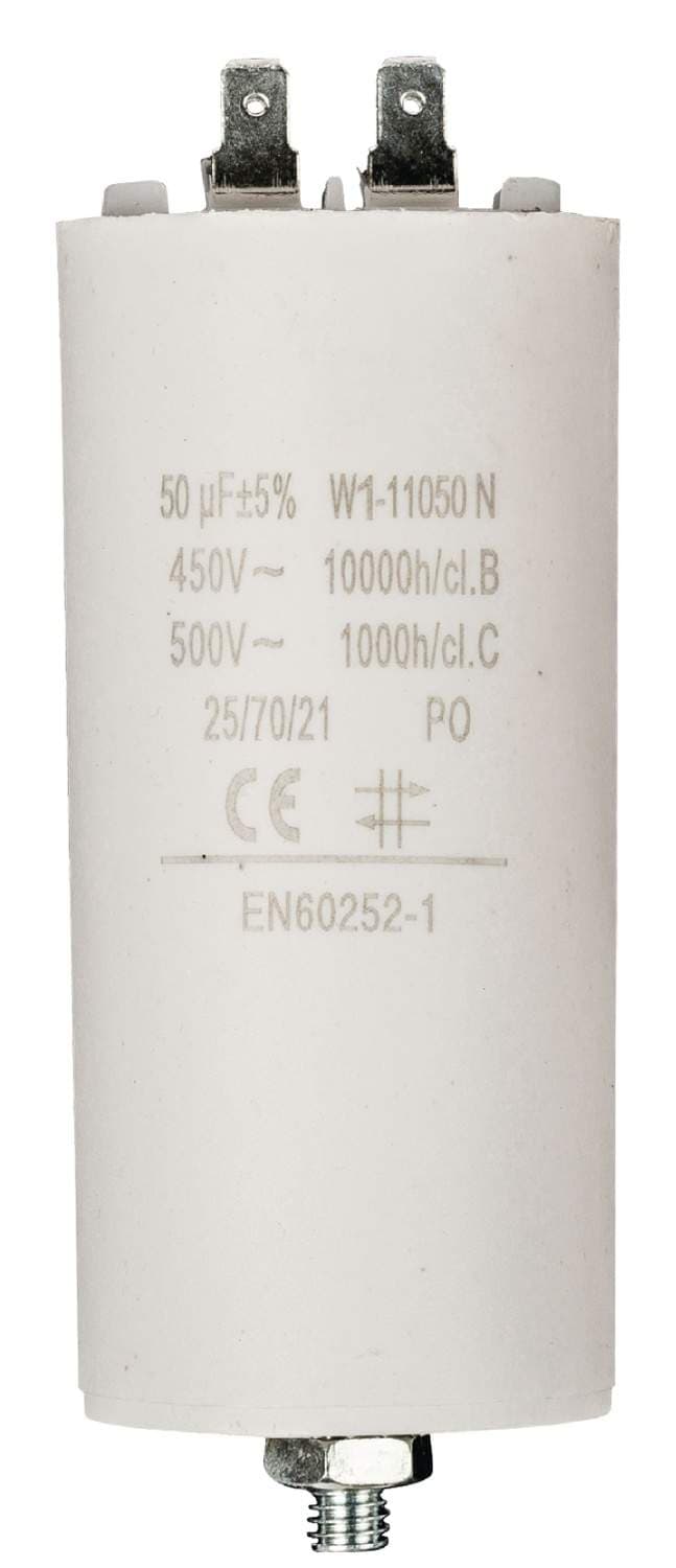 Kondensator 450V + Jordet 50.0uf / 450 v + Aarde