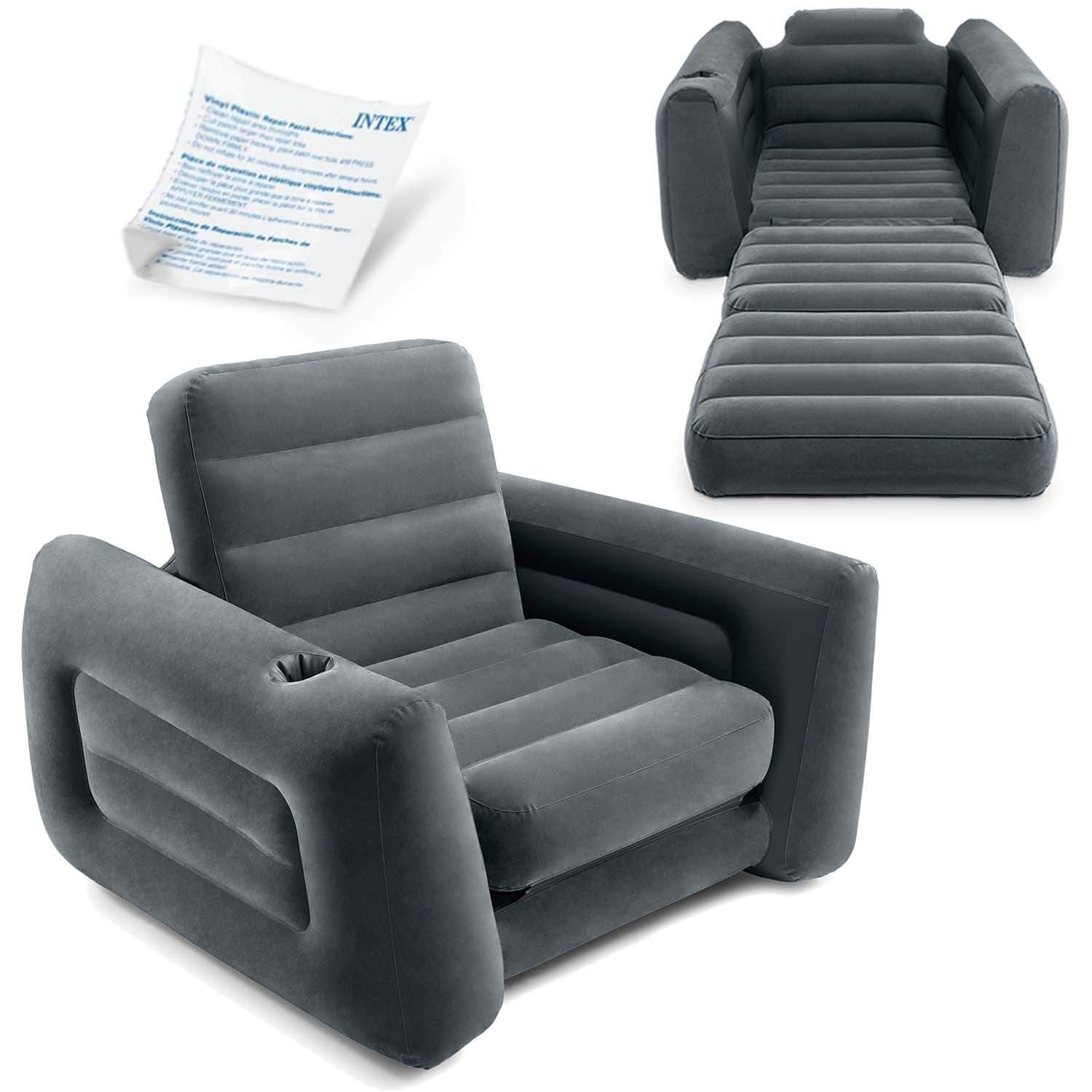 INTEX 66551 enkelt oppustelig stol