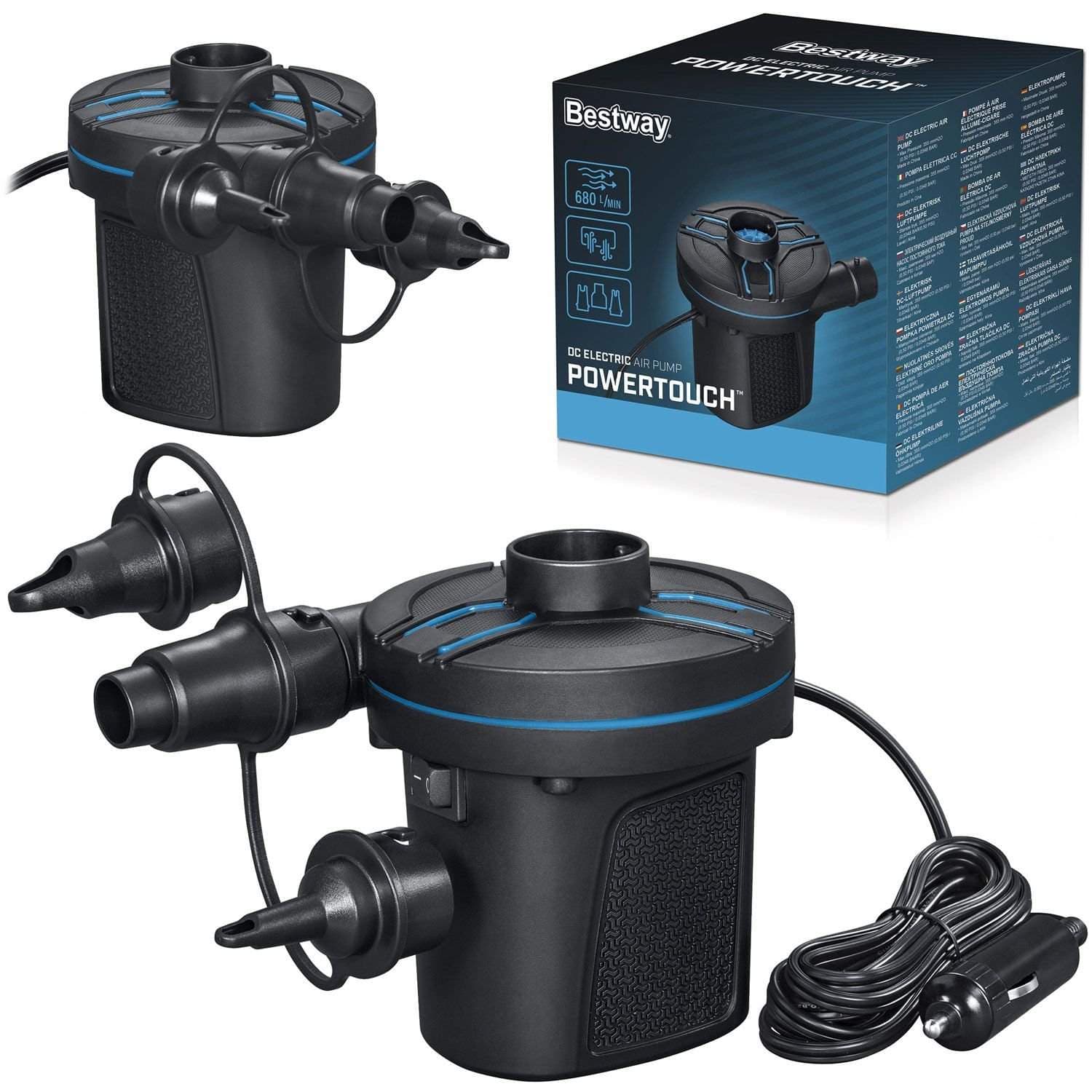 Powertouch 12 V Bestway 62257 elektrisk pumpe