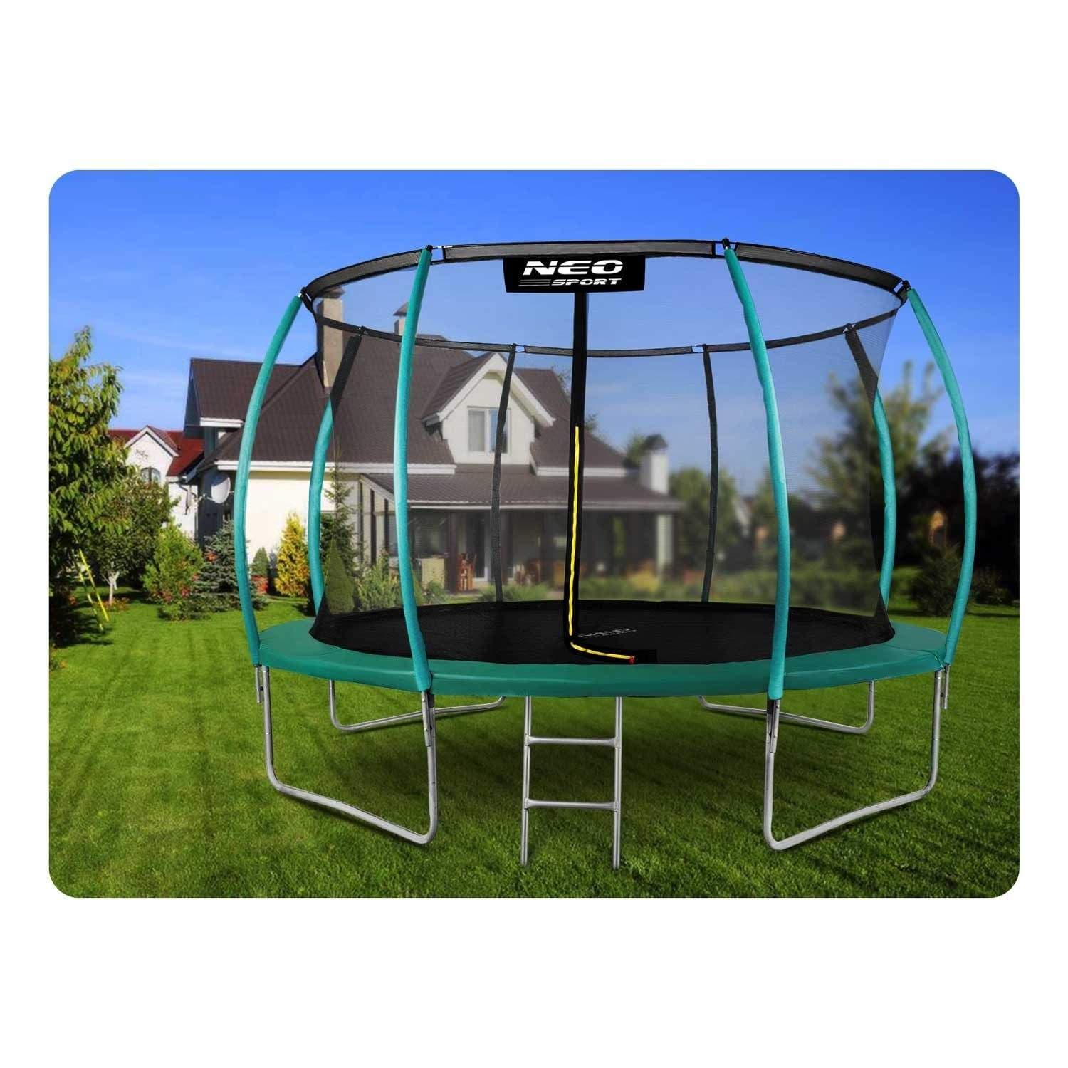 Profileret havetrampolin 14ft/435cm med Neo-Sport internt net view 2
