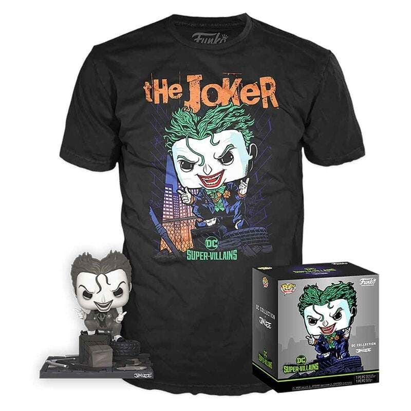 Popfigur & t-shirtsæt, DC Comics Joker af Jim Lee