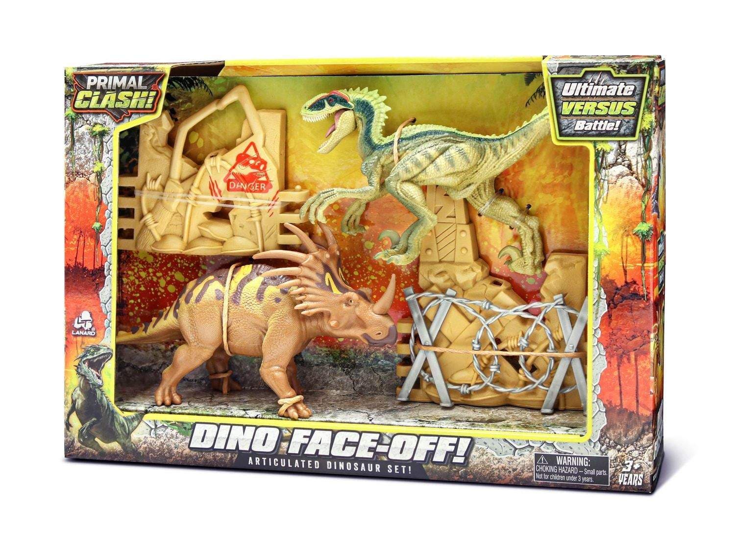 Primal Clash Toy Dino Face-Off view 2