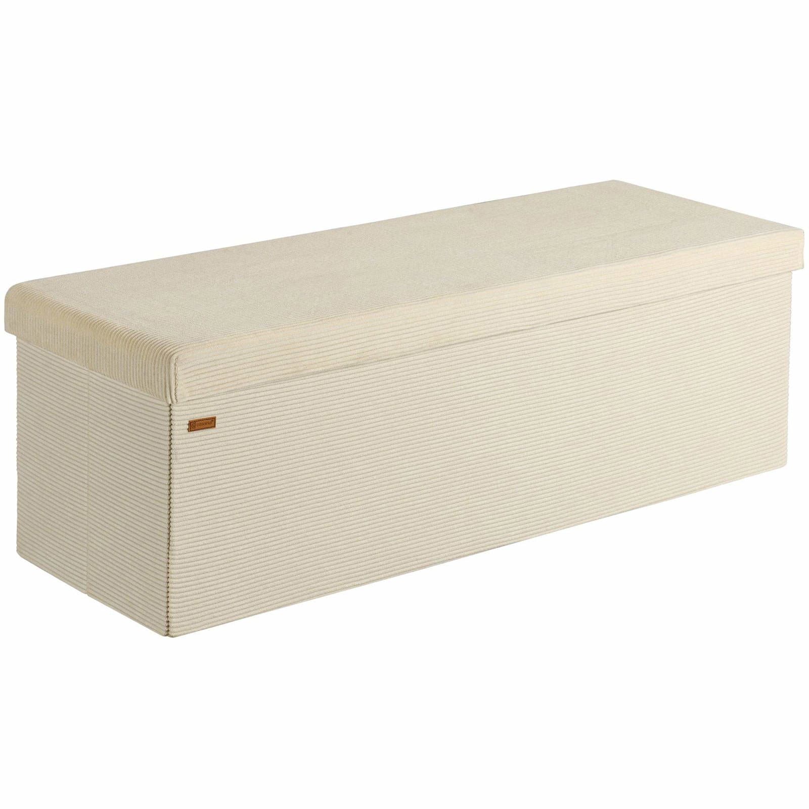 Bænk Beige Snor 114x38x38cm MDF foldbar