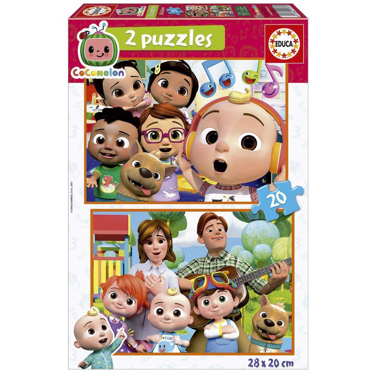 CoComelon, Puslespil - 2 x 20 Brikker