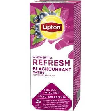 Lipton Lipton Sun Tea Blackcurrant pakke med 25 stk. 3228881078476 Modsvarer: N/A