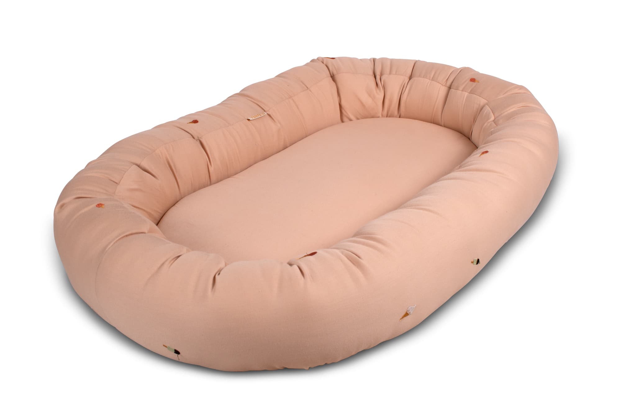 Babynest 2. generation  broderet Cool Summer design  Frappé