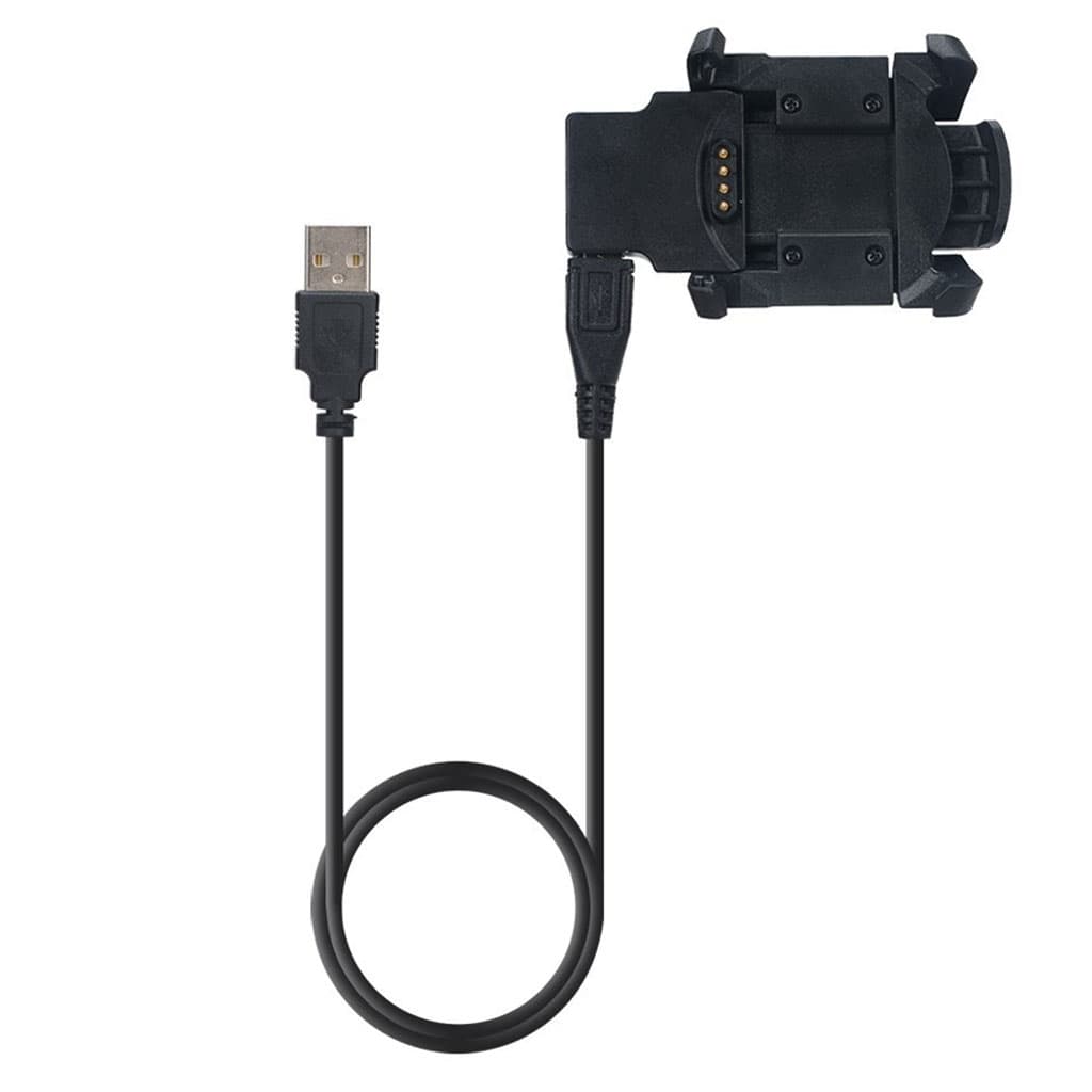 1m Garmin Fenix 3 / Fenix 3 HR / Quatrix 3 USB cradle dock - Sort