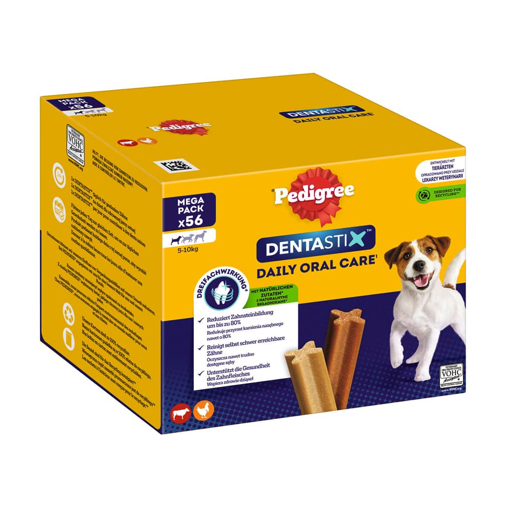 Pedigree DentaStix - Økonomipakke: (168 stk.) Small (2640 g)
