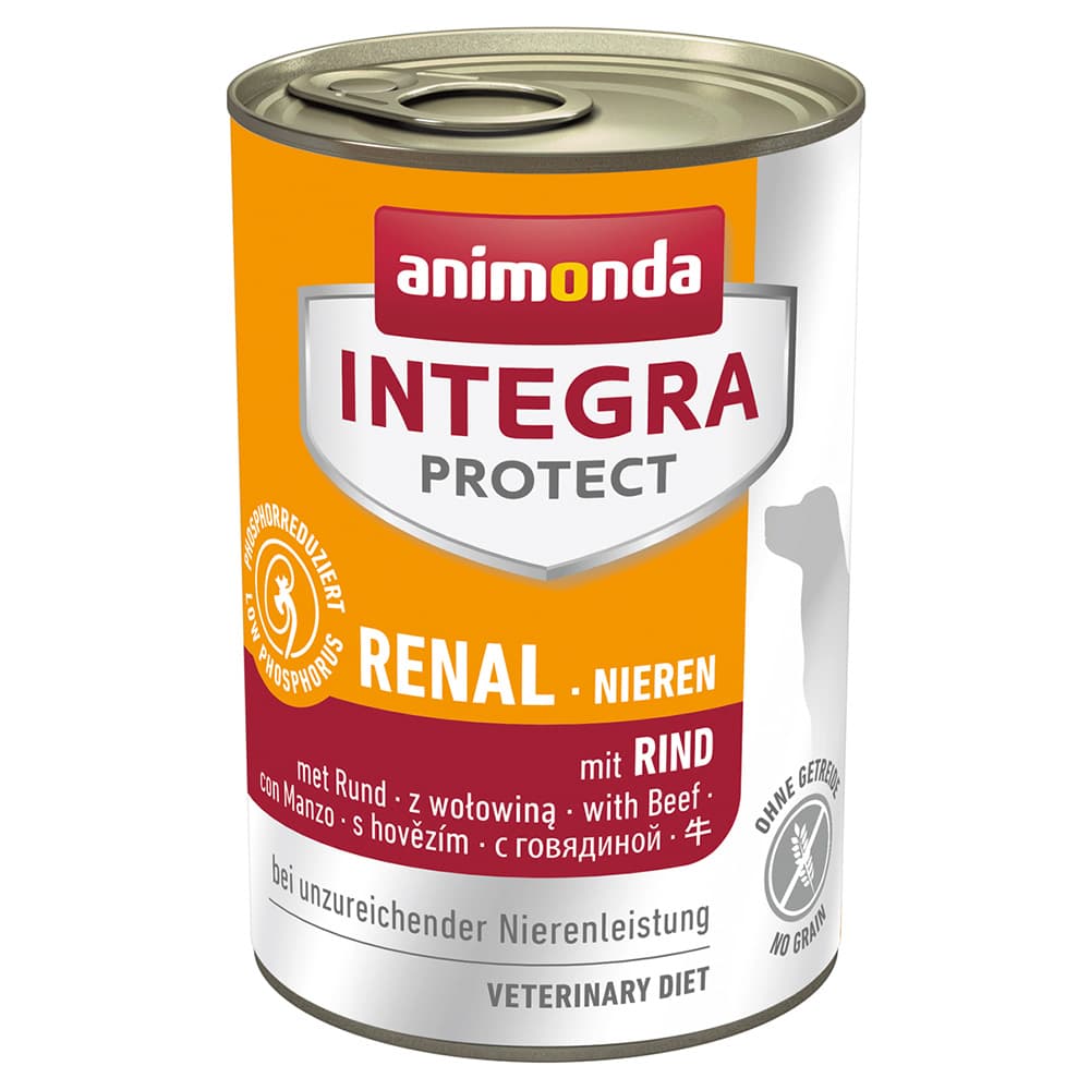 Animonda Integra Protect i dåse - Nyrer - 12 x 400 g med okse