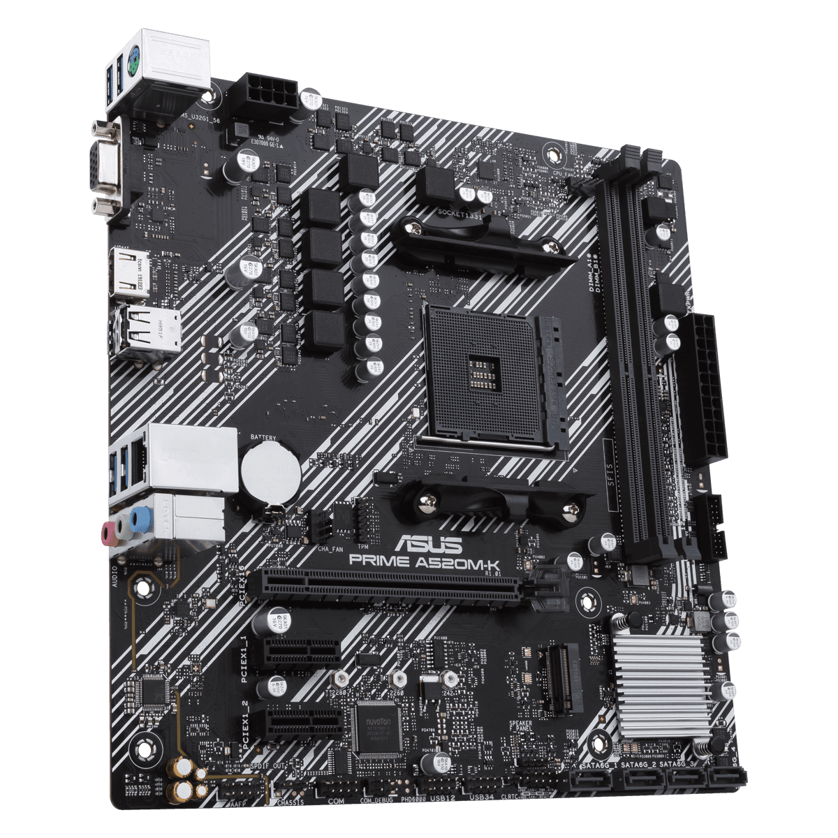 ASUS PRIME A520M-K DDR4 Bundkort (Uden Wifi)