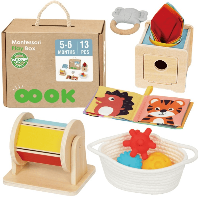 ECO Sanselegetøj gaveboks 412 mdr  13 dele