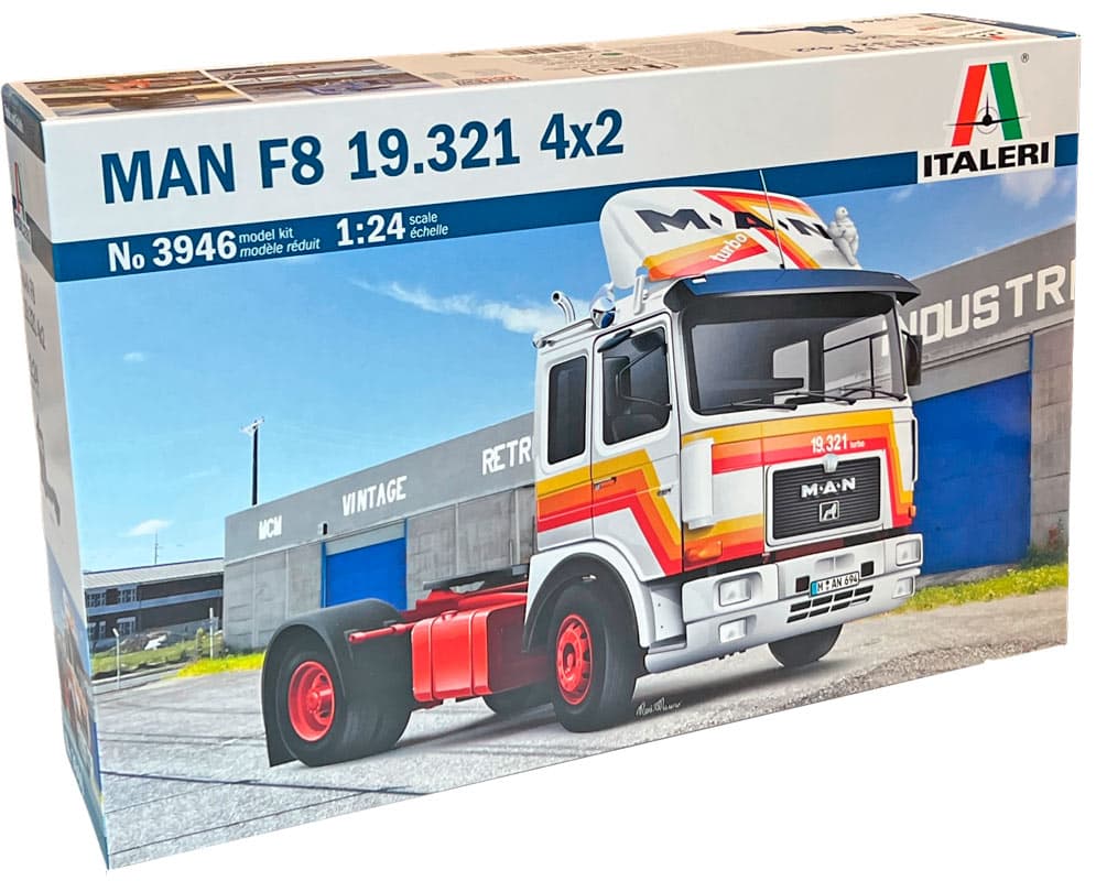 Italeri MAN F8 19.321 4X2 lastbil - 1:24
