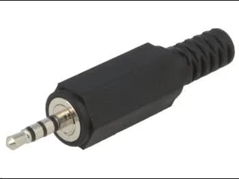 Microjack 2,5mm TRRS Kabelstik Han