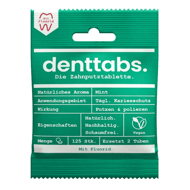 DENTtabs - Tandpasta tabletter med fluorid