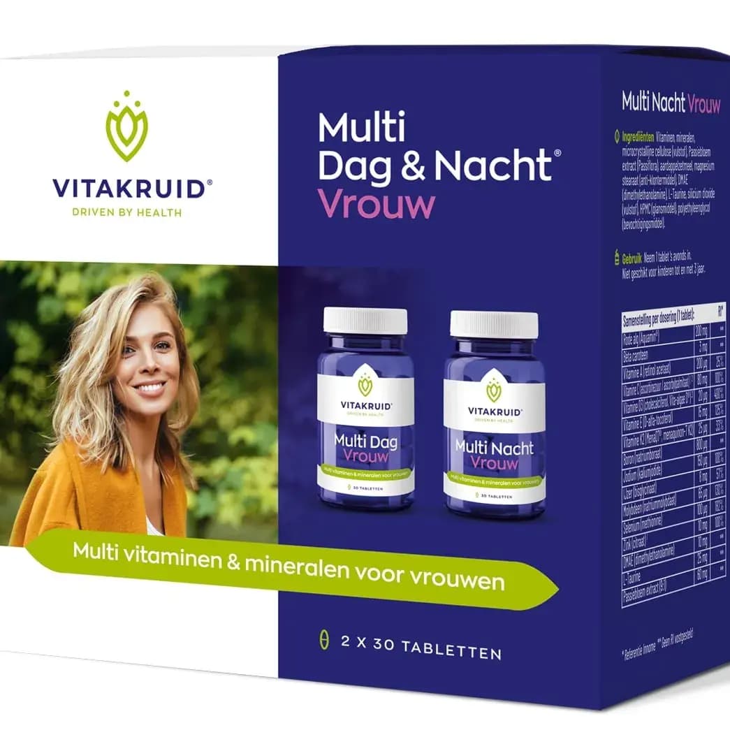 Vitakruid – Multi Dag & Nat® Kvinde (2 x 30 tabletter)