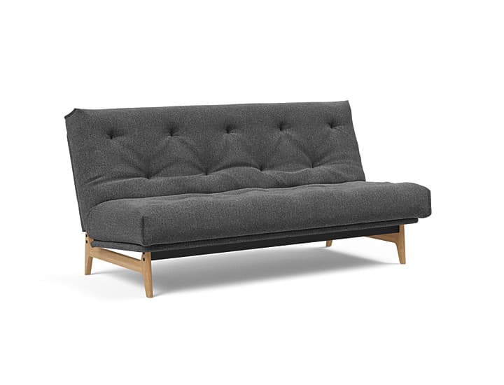 Innovation Living - Innovation Aslak sovesofa m/fast betræk 140x200 cm -  Soft Spring madras-351