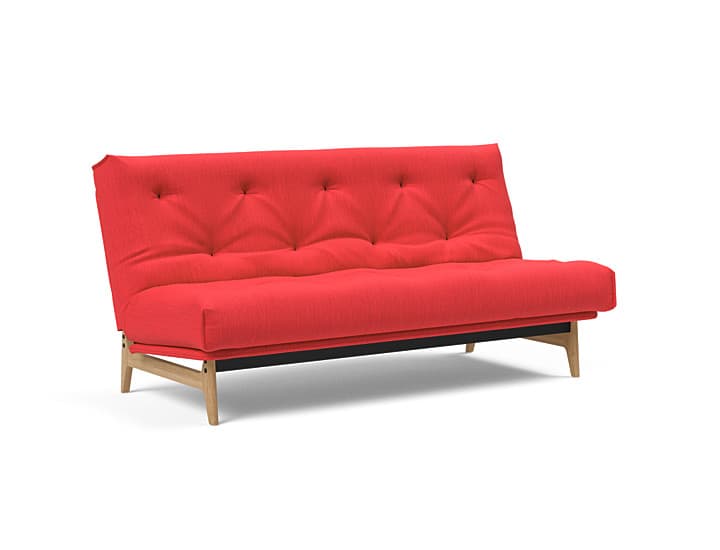 Innovation Living - Innovation Aslak sovesofa m/fast betræk 140x200 cm -  Soft Spring madras-511