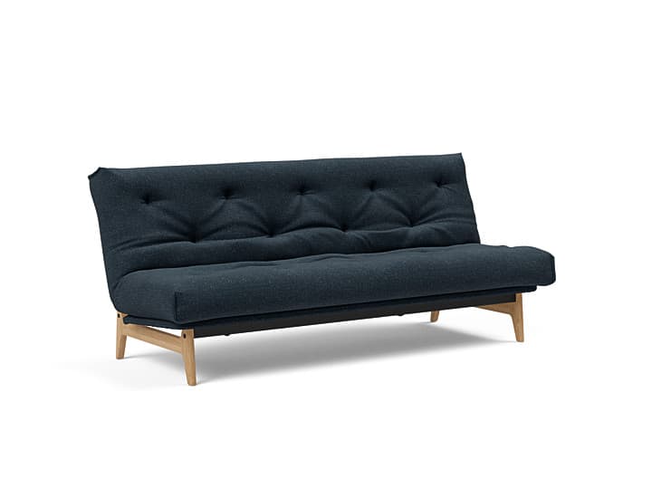 Innovation Living - Innovation Aslak sovesofa m/fast betræk 140x200 cm -  Soft Spring madras-515