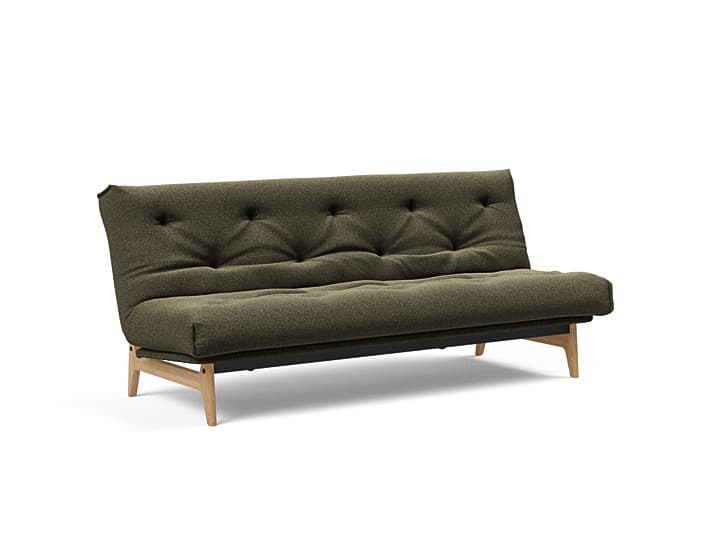 Innovation Living - Innovation Aslak sovesofa m/fast betræk 140x200 cm -  Soft Spring madras-535