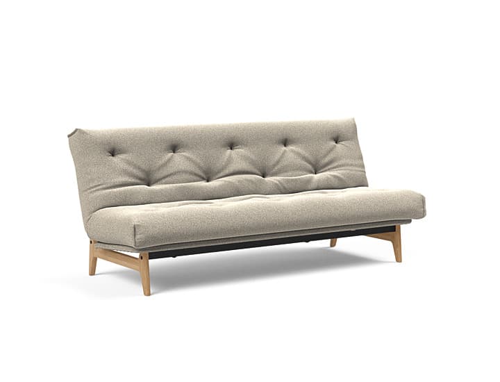Innovation Living - Innovation Aslak sovesofa m/fast betræk 140x200 cm -  Soft Spring madras-539