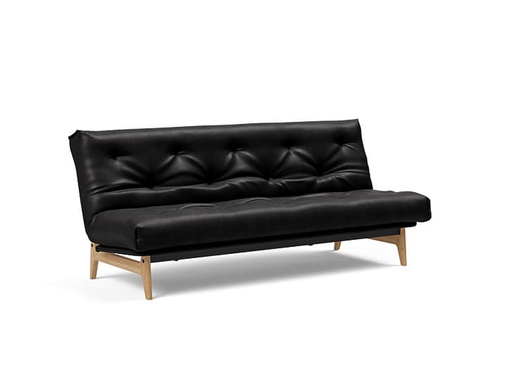 Innovation Living - Innovation Aslak sovesofa m/fast betræk 140x200 cm -  Soft Spring madras-550