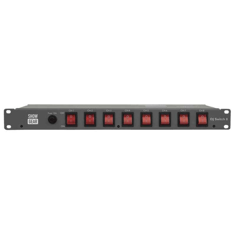 Showgear DJSwitch 8 - 8 kanels On/Off panel