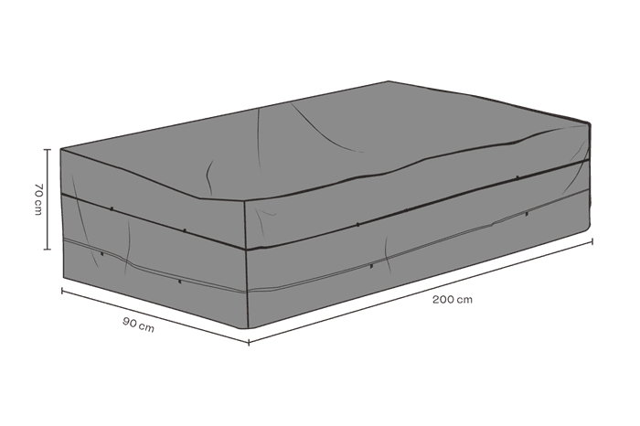 Cover sofa 90 x 200 cm - Diverse > Overtræk til havemøbler - Brafab - Enggården Havemøbler