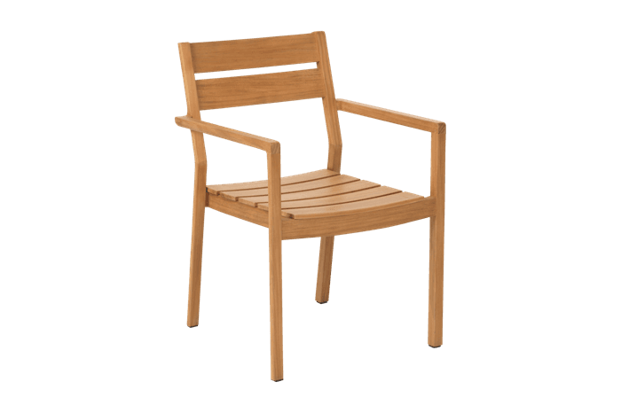 Delia teak stabelstol - Havestole > Havestole stabelbare - Brafab - Enggården Havemøbler