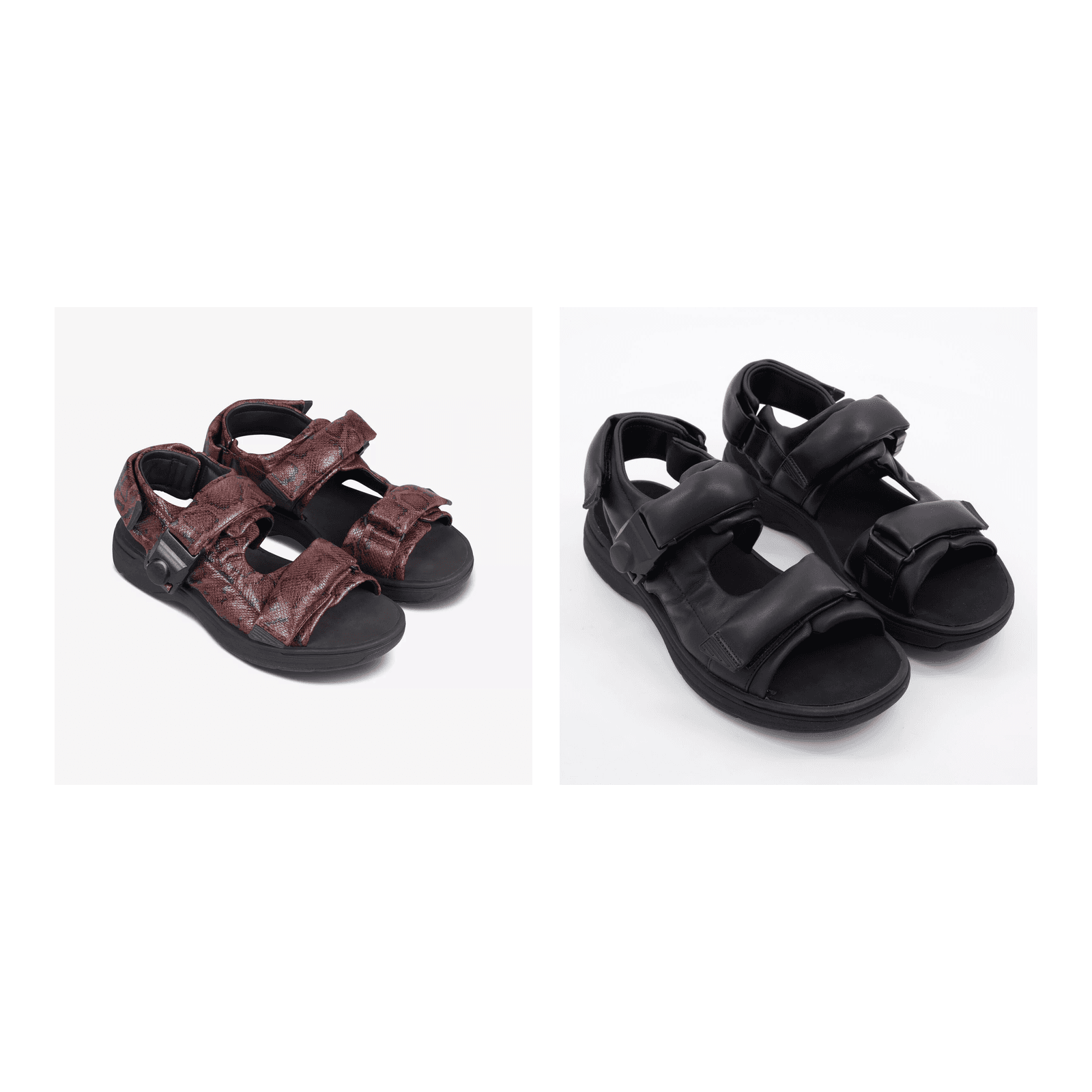 Clarks x Martine Rose Cur Padded Leather Sandals UK9 EU43 US10 - Black