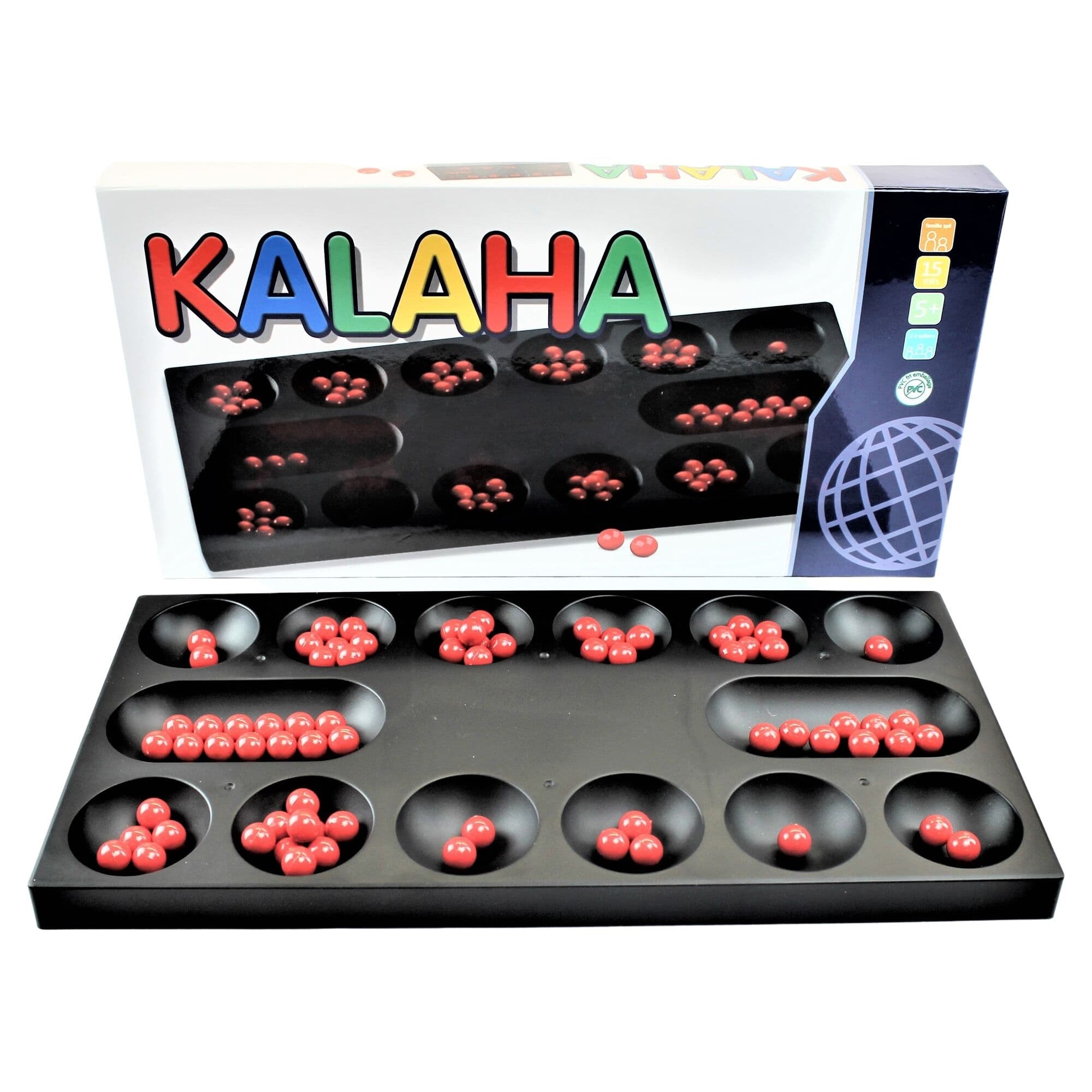 Kalaha spil - 22x43 cm - 73 dele