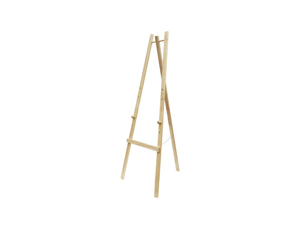 Staffeli til tavle 165 cm lyst træ 4 just