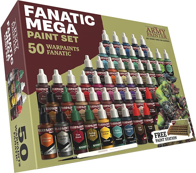 Army Painter -  Warpaints Fanatic Mega Paint Set - WP8067