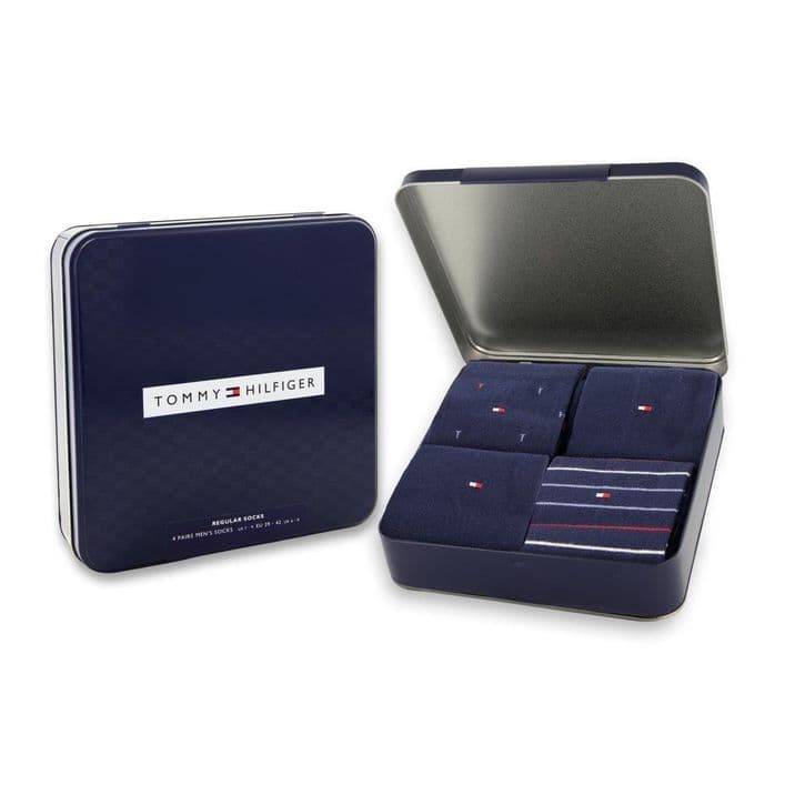 TH MEN SOCK 4P TIN GIFTBOX